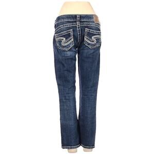 Silver Jeans‎ Tuesday 16 1/2 Capri Dark Wash Blue Denim Women's 25 Crop Pants